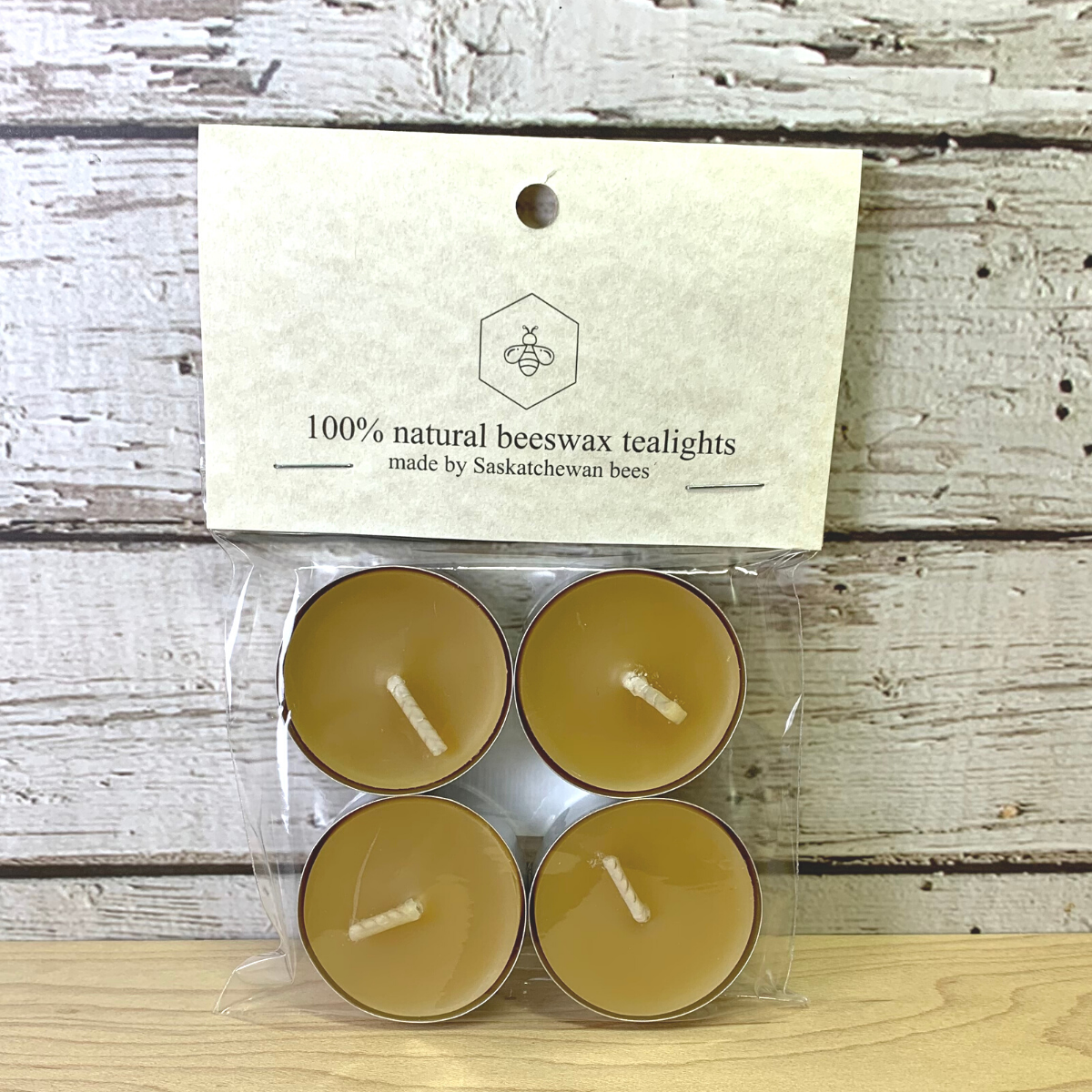100% Pure and All Natural, Canadian Women Owned Beeswax Tealights