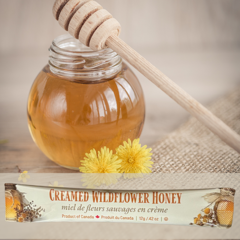 Bulk Buy - Single-serve Mini-Squeeze Honey Packages - 25/box