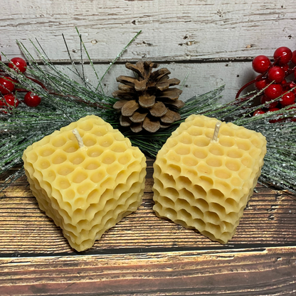 Beeswax honeycomb votives - sold as a pack of two.