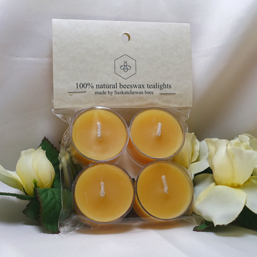 100% Pure and All Natural, Canadian Women Owned Beeswax Tealights
