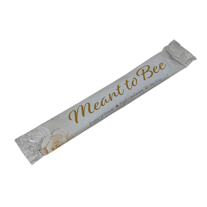 Meant to Bee Wedding favour. A 15g single-use honey sachet