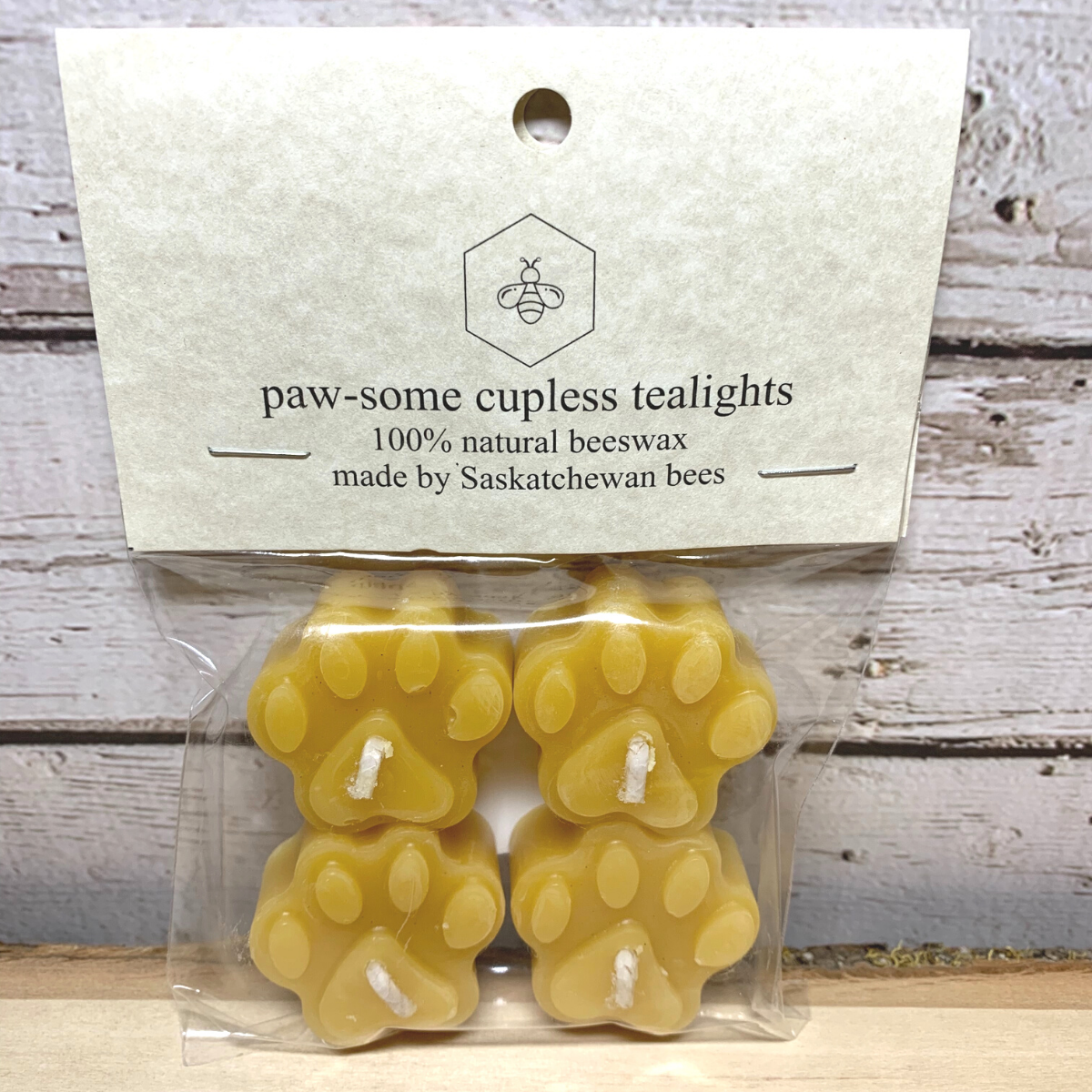 100% Pure and All Natural, Canadian Women Owned Beeswax Tea-lights